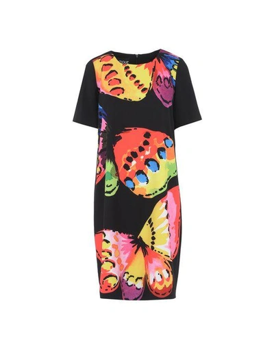 Boutique Moschino Butterfly Print Cady Dress In Black