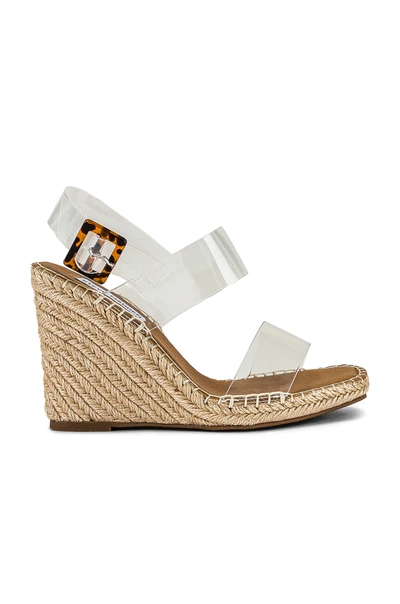 Steve Madden Women's Uri Espadrille Wedge Sandals In Clear