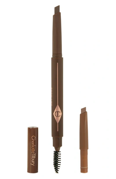 Charlotte Tilbury Brow Lift Refillable Eyebrow Pencil & Refill Set In Natural Brown