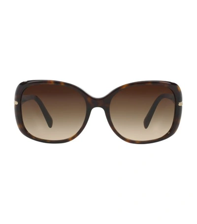 Prada 08os Rectangle Sunglasses In Brown