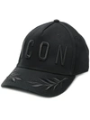 Dsquared2 'icon' Embroidered Cap In Black