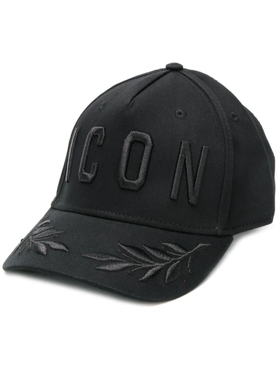 Dsquared2 'icon' Embroidered Cap In Black
