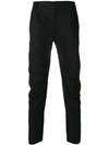 Lanvin Black Cotton Pants In Khaki