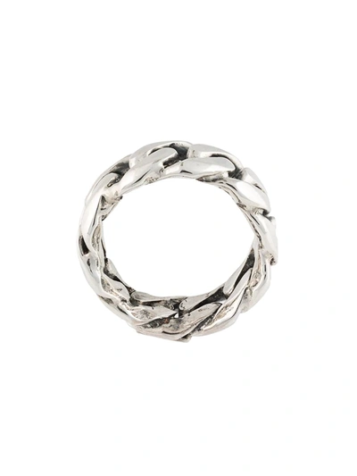 Emanuele Bicocchi Rigid Chain Ring In Silver