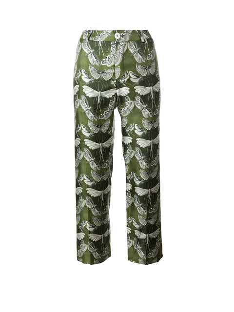 F.r.s For Restless Sleepers Butterfly Cropped Trousers | ModeSens