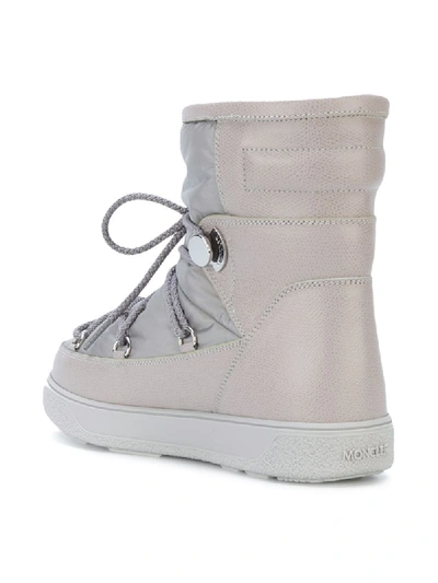 Moncler New Fanny Ankle Boots In Grey
