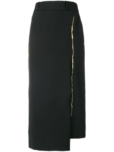 Haider Ackermann Asymmetrical Mid-length Skirt In Black