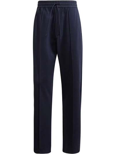 Y-3 Drawstring-waist Tailored Trousers In Blue