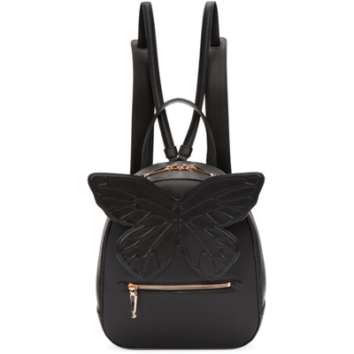Sophia Webster Kiko Leather Butterfly Backpack In Black