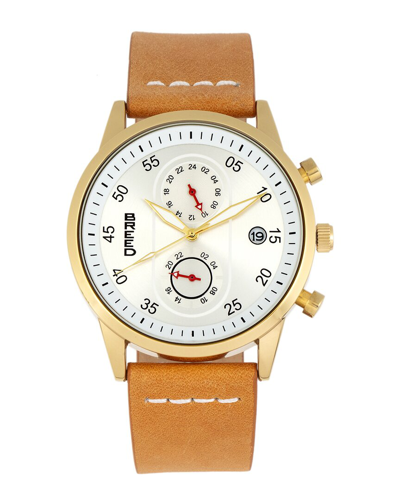 Breed Andreas Silver-tone Dial Mens Watch Brd8706 In Two Tone  / Gold Tone / Orange / Silver