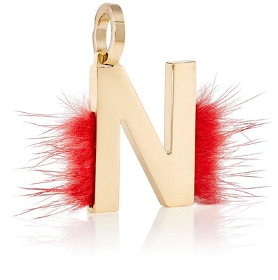 Fendi Abclick N Pendant Charm - Red