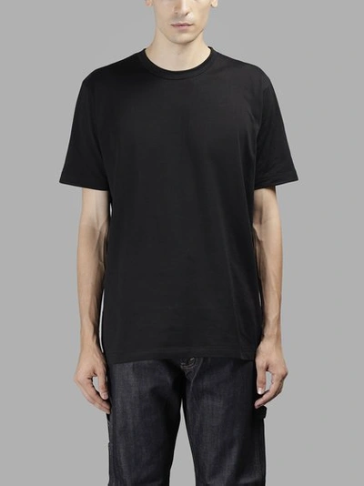Junya Watanabe Graphic Cotton T-shirt In Black