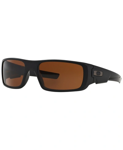 Oakley Crankshaft Dark Bronze Rectangular Sunglasses Oo9239-923903-60 In Black