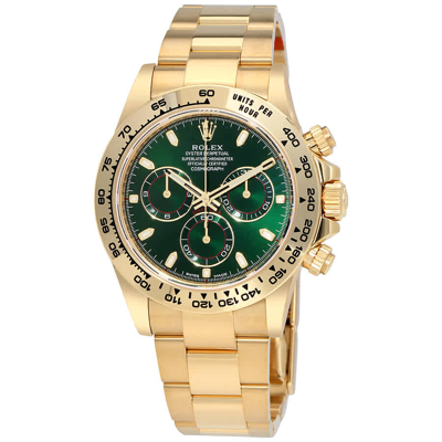 Rolex Cosmograph Daytona Green Dial 18k Yellow Gold Oyster Mens Watch 116508grso In Not Applicable