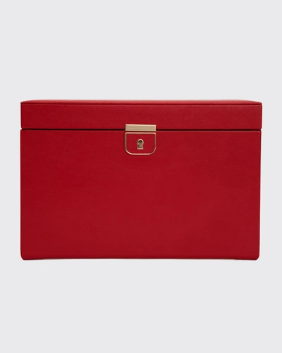 Wolf Palermo Large Red Jewelry Case 213072
