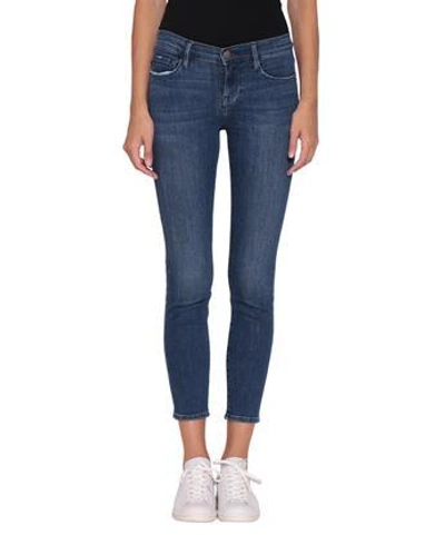 Frame Cotton Denim Jeans In Blu