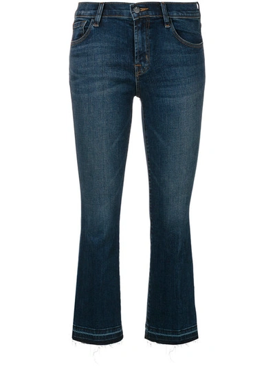 J Brand Faded Cropped Bootcut Jeans In Good Vibes