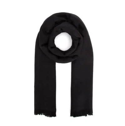 Gucci Ladies Black Gg Logo Scarf