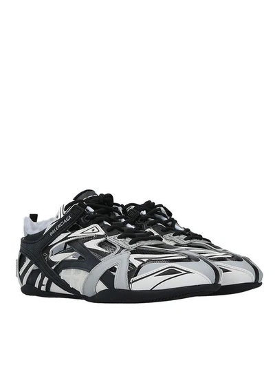 Balenciaga Mens Drive Low-top Panelled Sneakers In Black,grey