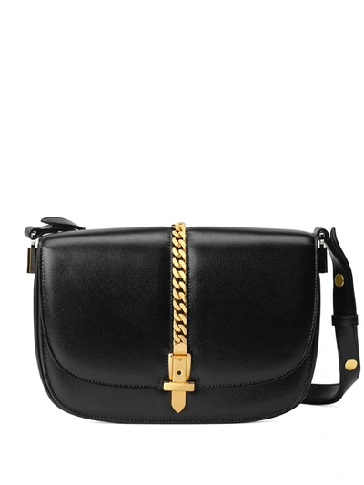 Gucci Small Sylvie 1969 Shoulder Bag In Black