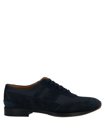 Burberry Mens Neoprene Panel Suede Formal Lace-up Shoes, Brand Size 41 (us Size 8) In Blue