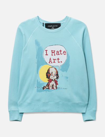 Marc Jacobs X Magda Archer I Hate Art Sweater In Blue
