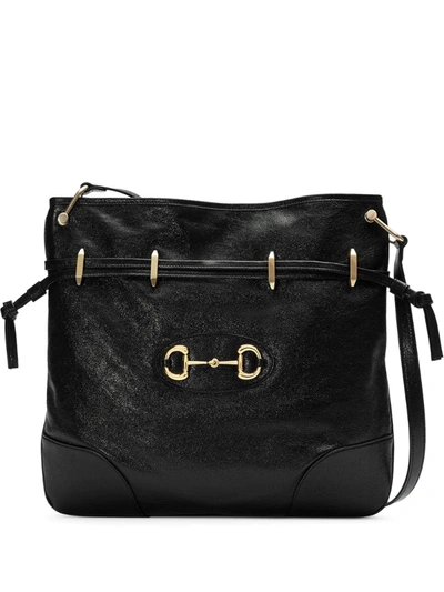Gucci 1955 Horsebit Messenger Bag In Black