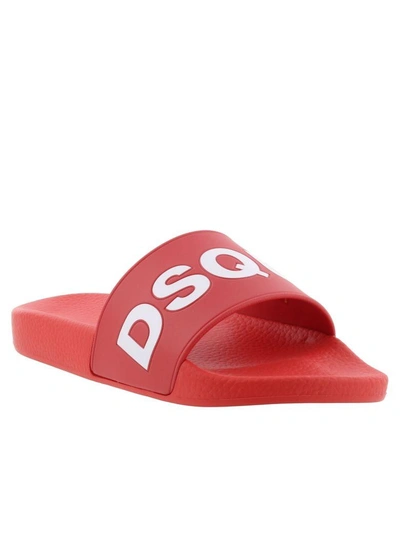 Dsquared2 Sandal In Red White