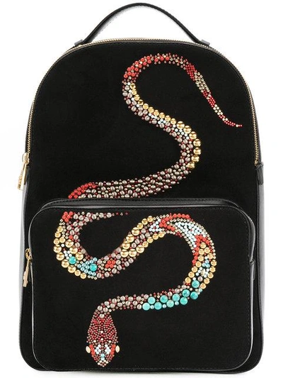 Roberto Cavalli Snake Embellished Backpack