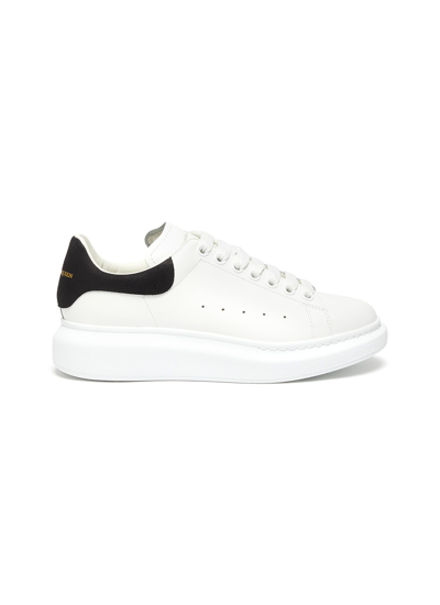 Alexander Mcqueen White & Black Oversized Sneakers In White,black