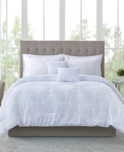 Addison Park Lynx 9-pc. Tonal Jacquard California King Comforter Set Bedding In White