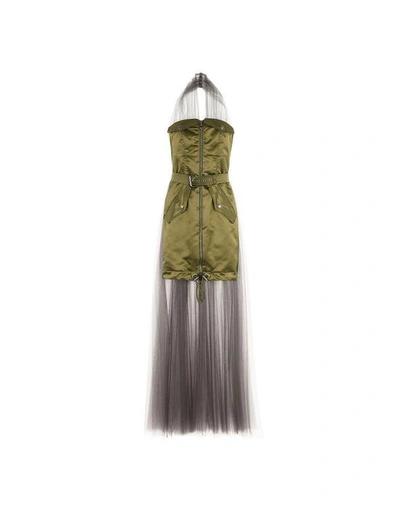 Moschino Short Dresses In Military Green
