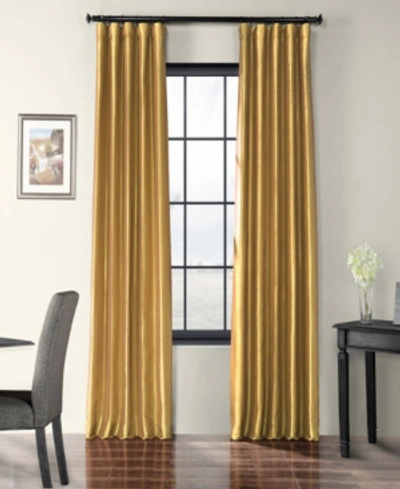 Exclusive Fabrics & Furnishings Blackout Taffeta Panel, 50" X 108" In Yellow