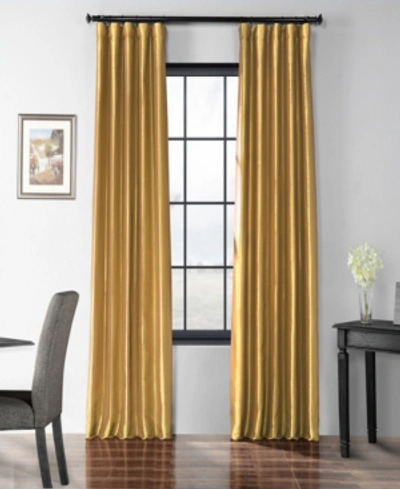 Exclusive Fabrics & Furnishings Blackout Taffeta Panel, 50" X 120" In Yellow