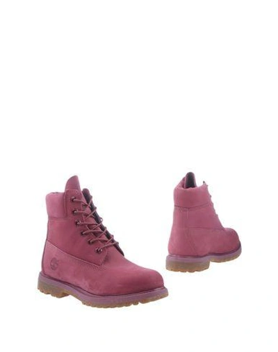 Timberland Ankle Boots In Light Purple
