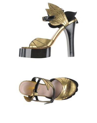 Vivienne Westwood Sandals In Gold