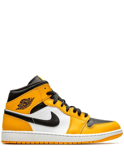 Jordan Air  1 Mid Shoes In Yellow