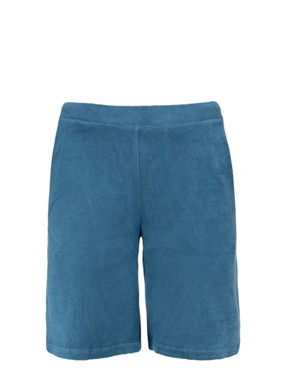 Majestic Cotton And Modal Bermuda Shorts In Blue