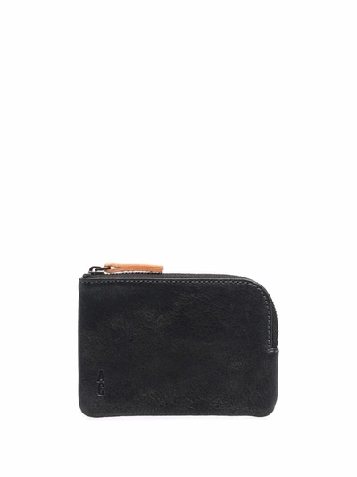 Ally Capellino Zipped Leather Wallet In Black