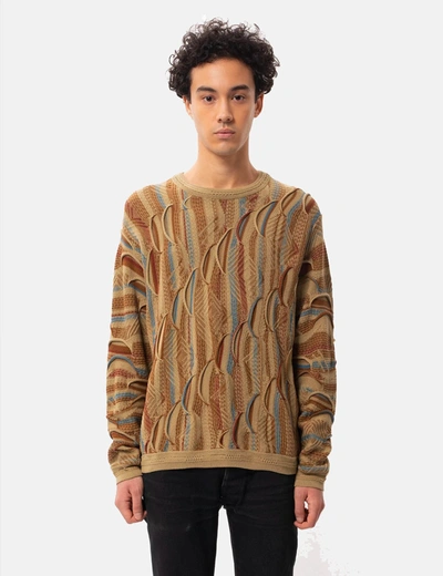 Nudie Jeans Nudie Didrik Mixed Jacquard Sweater - Multi In Brown
