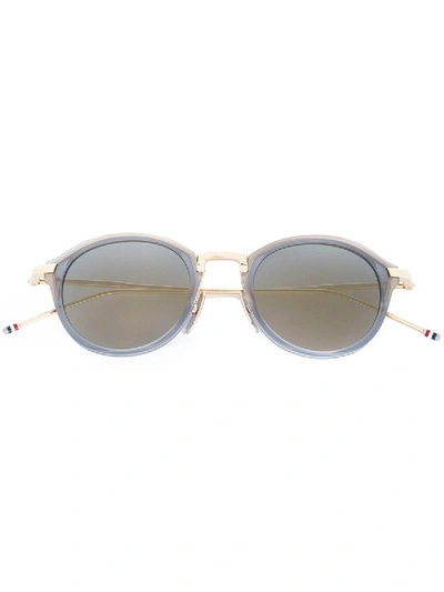 Thom Browne Round Frame Sunglasses In Grey