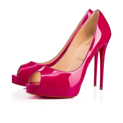 Christian Louboutin New Very Prive Patent In Ultra Rose