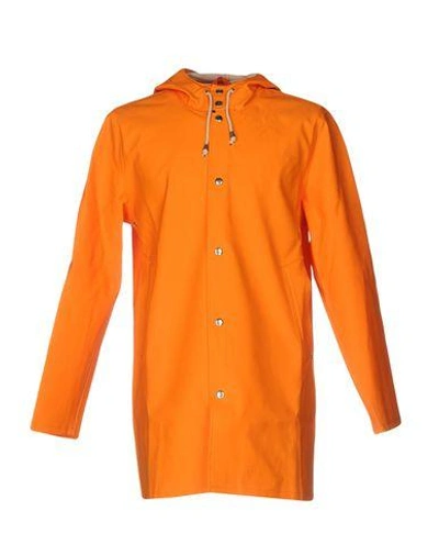 Stutterheim Full-length Jacket In Orange