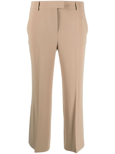 Alberto Biani Straight-leg Cropped Trousers In Neutrals