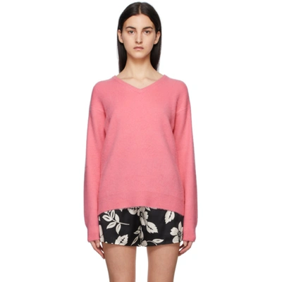 Tom Ford Pink Cashmere V-neck Sweater