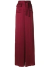 Valentino Tied Palazzo Pants In Red
