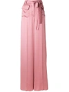 Valentino Tied Palazzo Pants In Pink