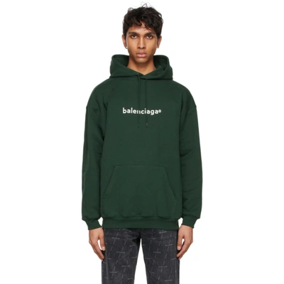 Balenciaga Khaki New Copyright Hoodie In 3011 Green