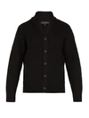 Rag & Bone Textured Button Cardigan In Black
