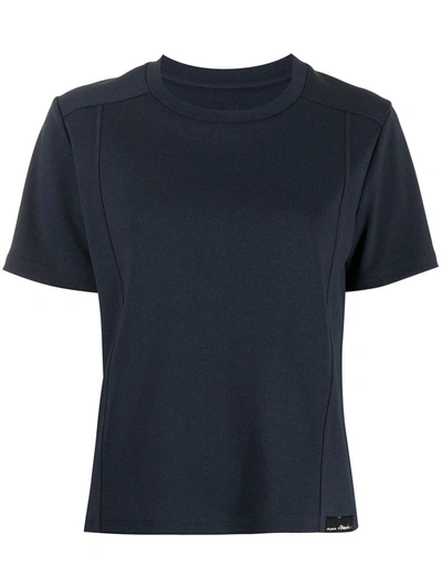 3.1 Phillip Lim / フィリップ リム Logo-patch Essential T-shirt In Blue